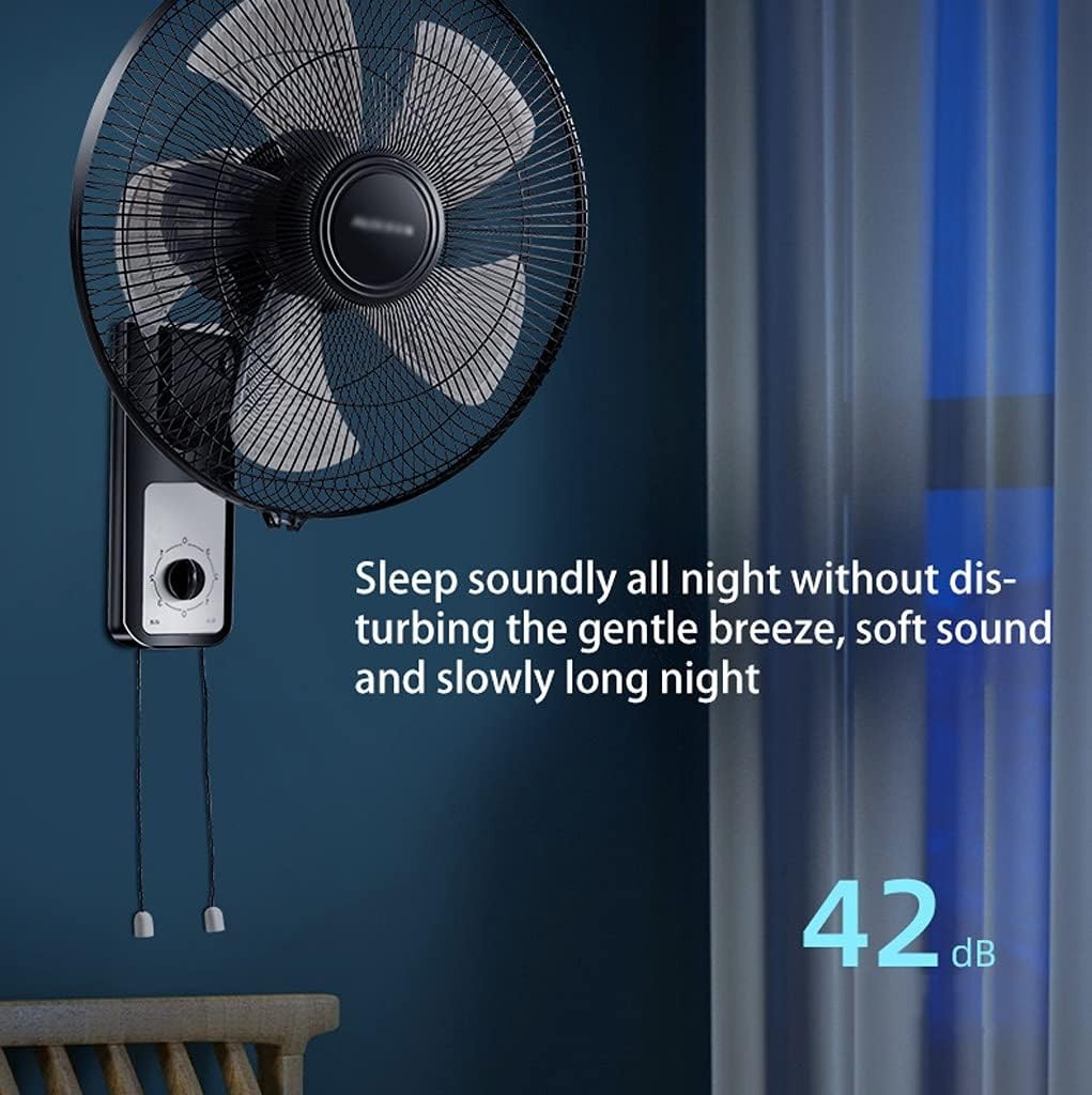 18-Inch Wall Fan Home – 3-Speed Remote Oscillating Electric Fan with Transformer