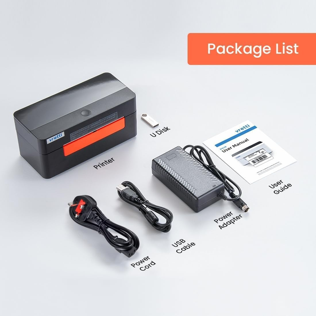 4x6 Bluetooth Thermal Label Printer | USB | Shipping Labels