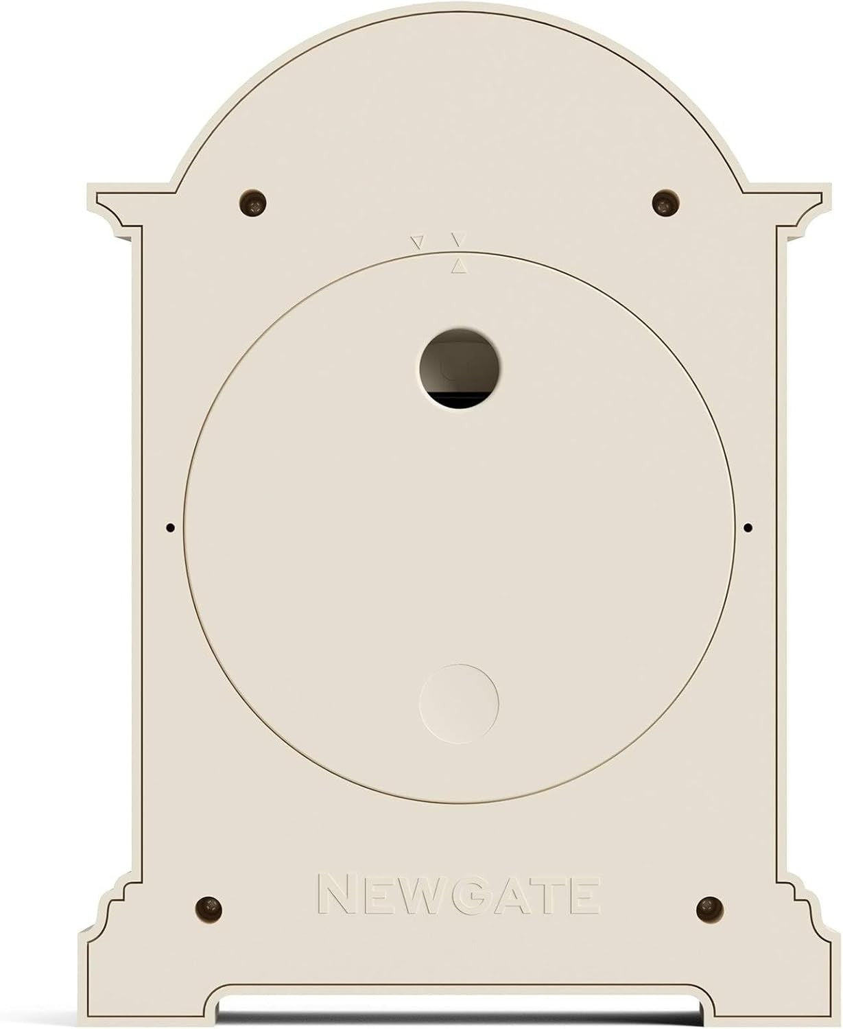 Mantel Clock Classic Arch Roman Numerals Silent Desk Shelf Vanilla Cream