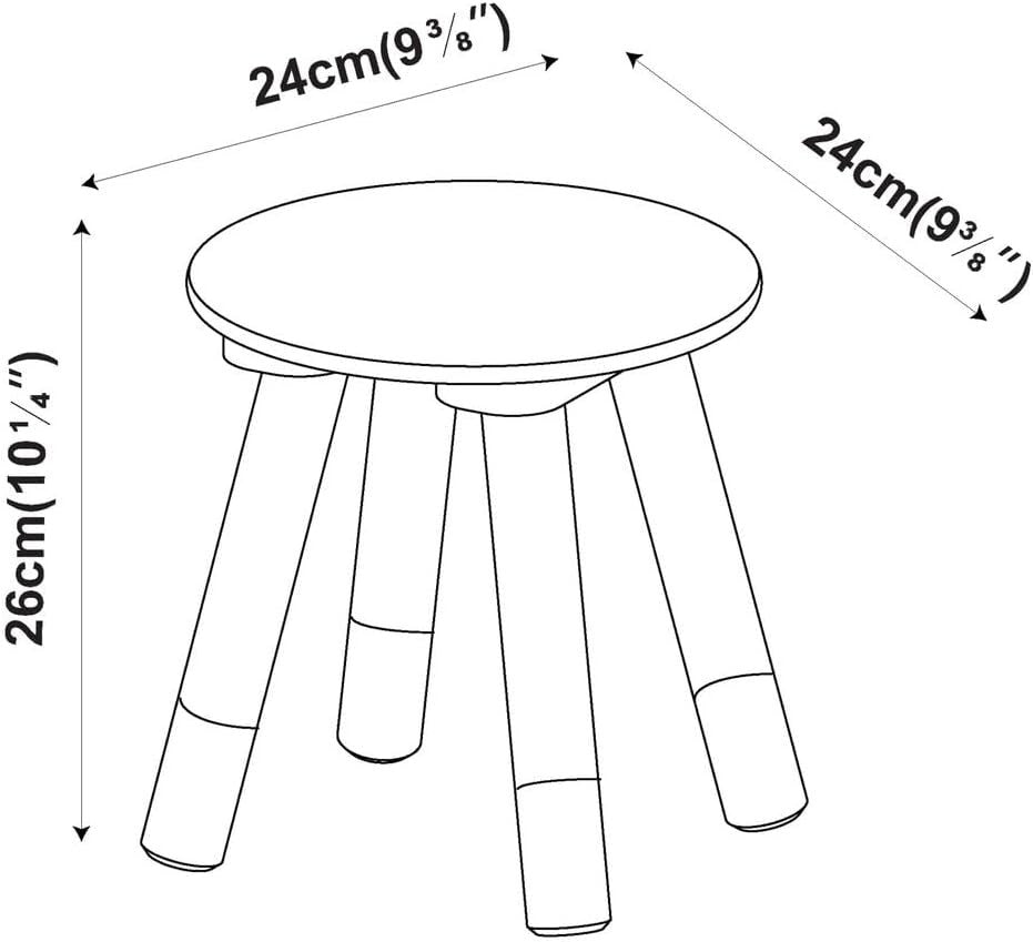 Kids Wooden Round Pink Table & 4 Chair Set, Sturdy Toddler Activity Furniture