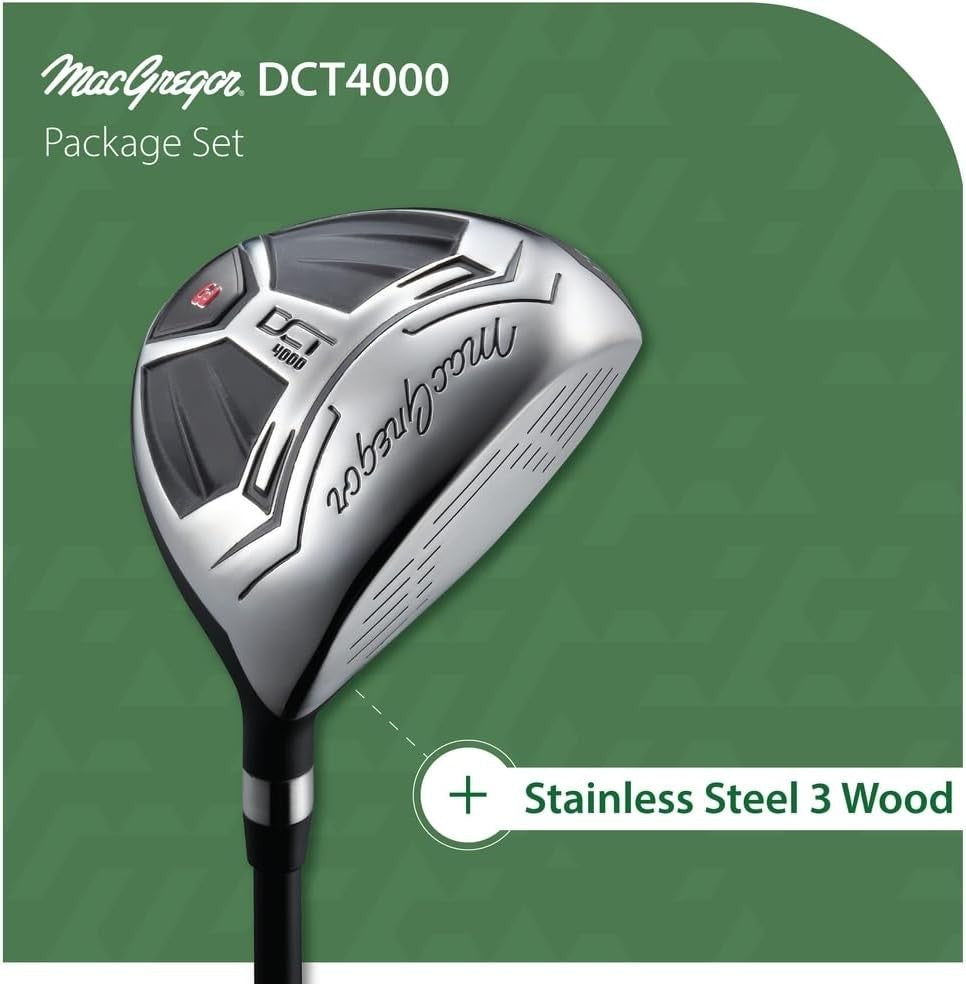 Mens Right Hand Golf Clubs Set 1” Longer Driver Hybrids Irons Putter Bag