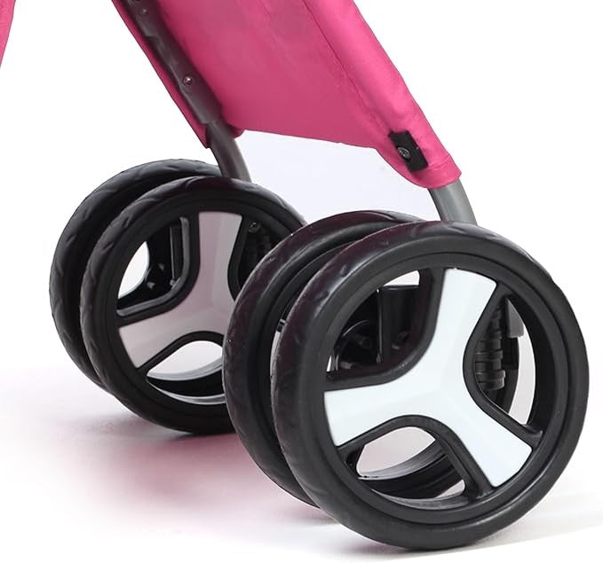 Dog Stroller with Rain Cover Foldable Pet Pram Small Medium Dogs Cats Pushchair