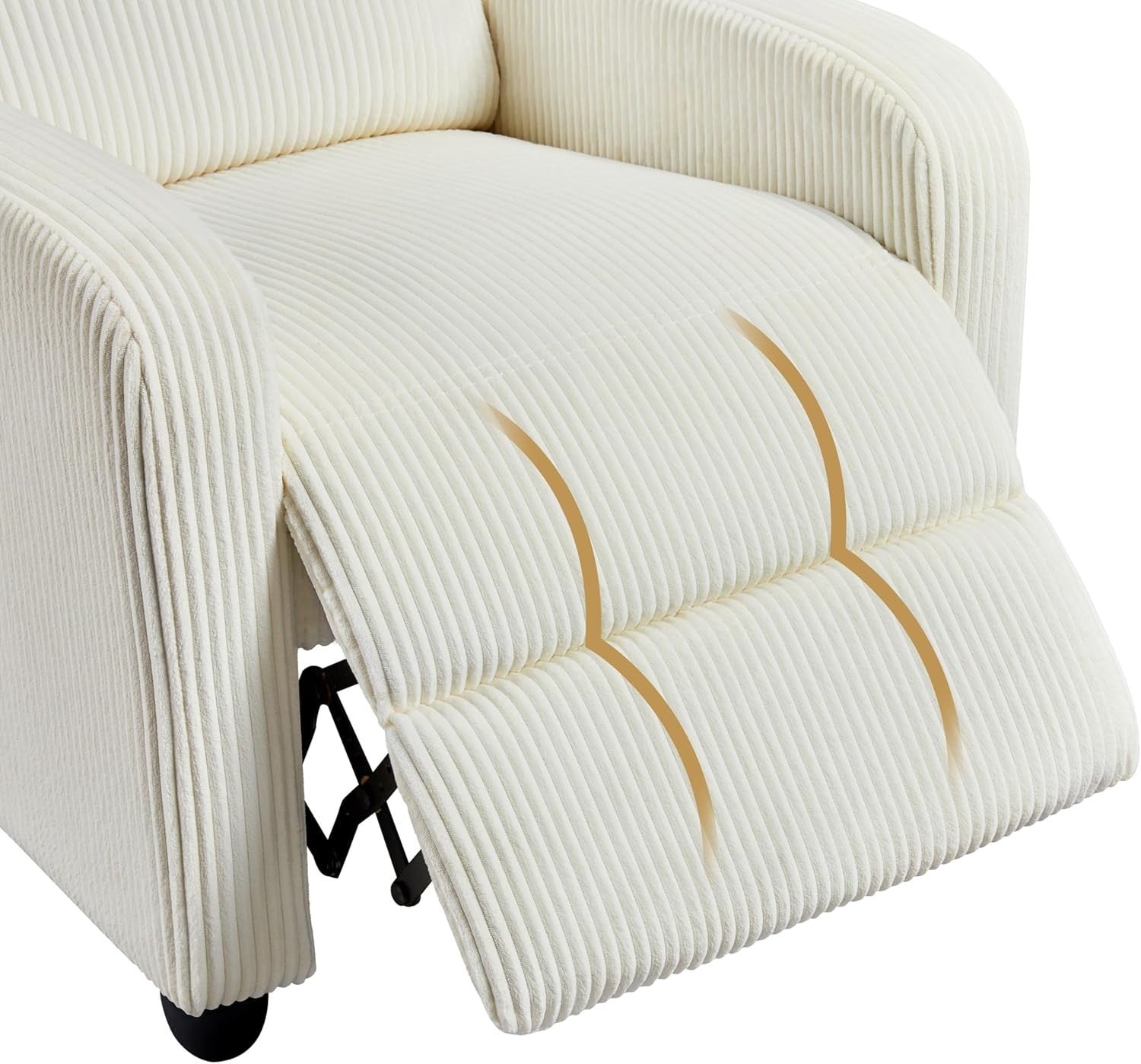 Recliner Armchair Corduroy Fabric Sofa Lounge Chair Home Theater Seat