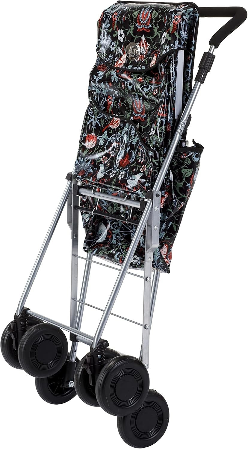 4 Wheel Push Shopping Trolley Walking Aid Foldable Support Cart
