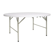 5ft Round Folding Table Heavy-Duty Outdoor Indoor Commercial Catering