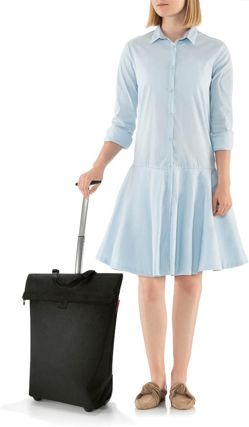 43L Reisenthel Trolley Bag with 2 Wheels & Telescopic Handle, Black