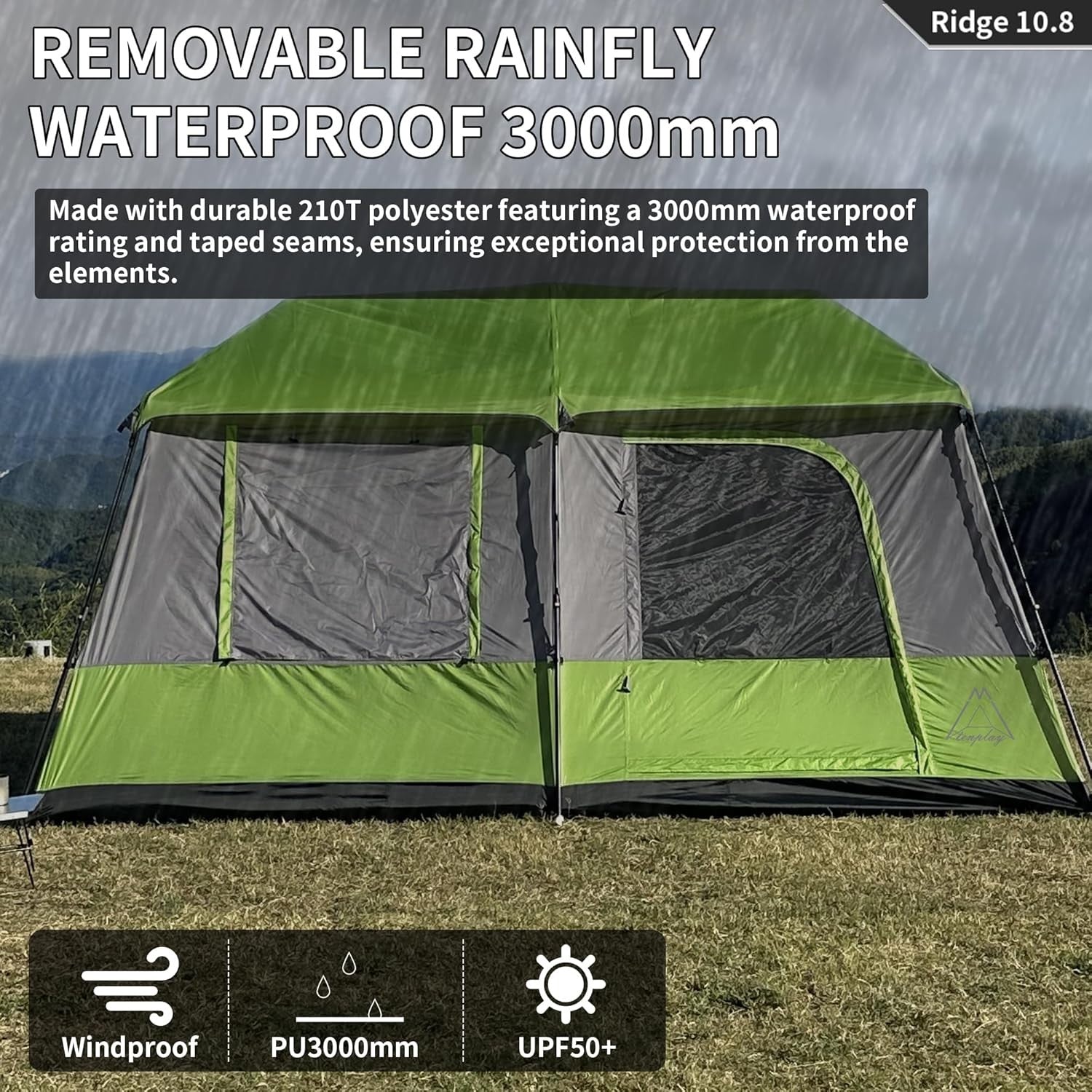 Pop Up Camping Tent 2-8 Person Waterproof Easy Setup