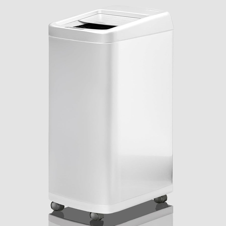 50L Touchless Kitchen Bin | Automatic Sensor Trash Can White Steel