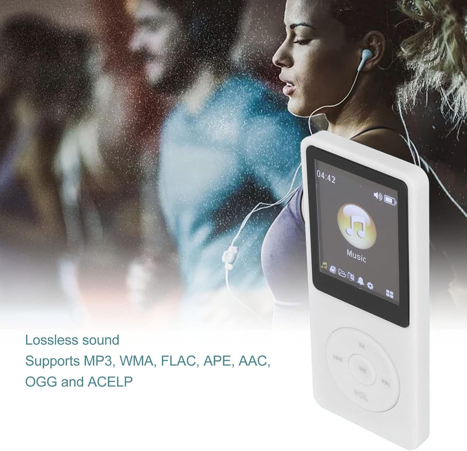 32GB MP3 MP4 Player 1.8" LCD FM Radio Voice Recorder White