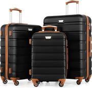 3pc Hard Shell Luggage Set 20in 24in 28in TSA Lock Silent Spinner