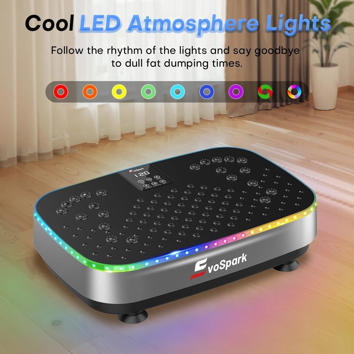 2D 3D Vibration Plate Exercise Machine 120 Speeds LED Touch Quiet