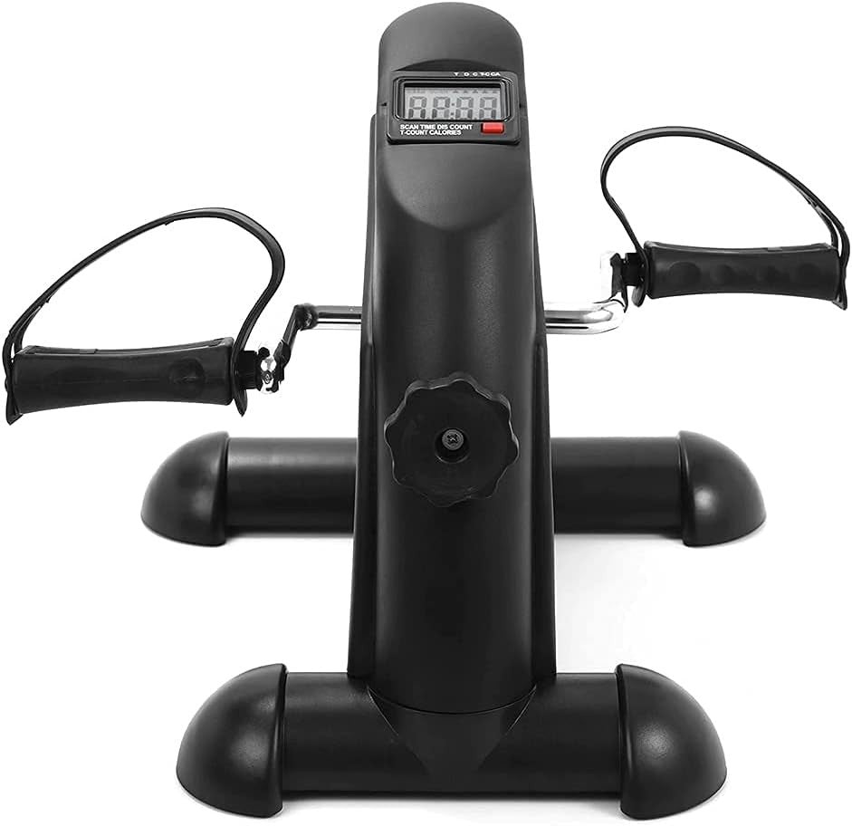 Electric Mini Pedal Exerciser LCD Seated Fitness Rehab Bike