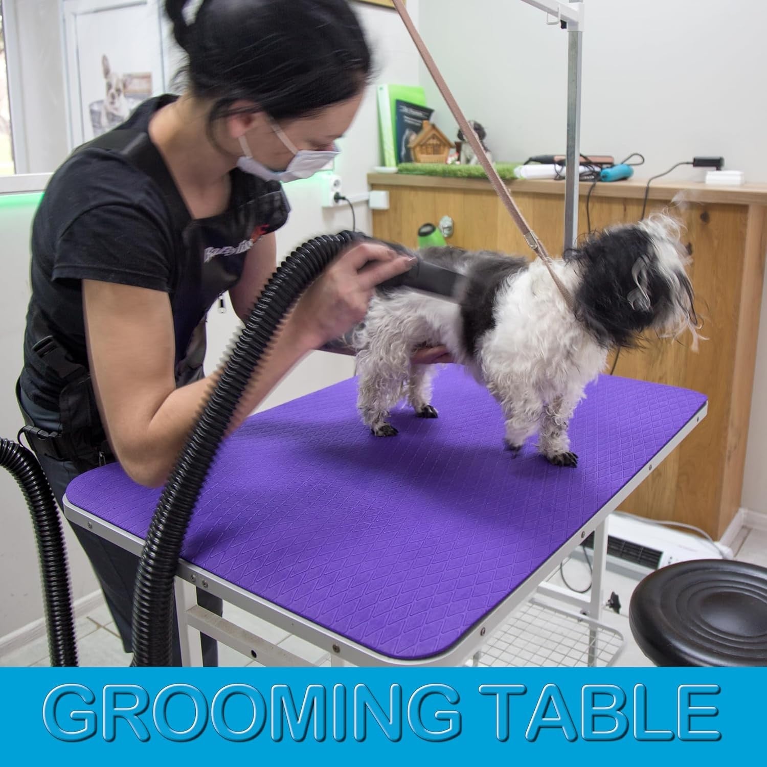 Dog Grooming Table Mat Non Slip Waterproof Anti Fatigue 24x36 Inch