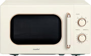 20L 700W Compact Microwave Cream 5 Power Defrost Lock
