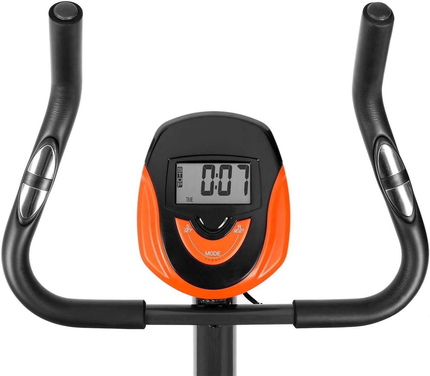 Foldable Magnetic Exercise Bike w/ LCD Monitor, 8 Levels & Pulse Sensors
