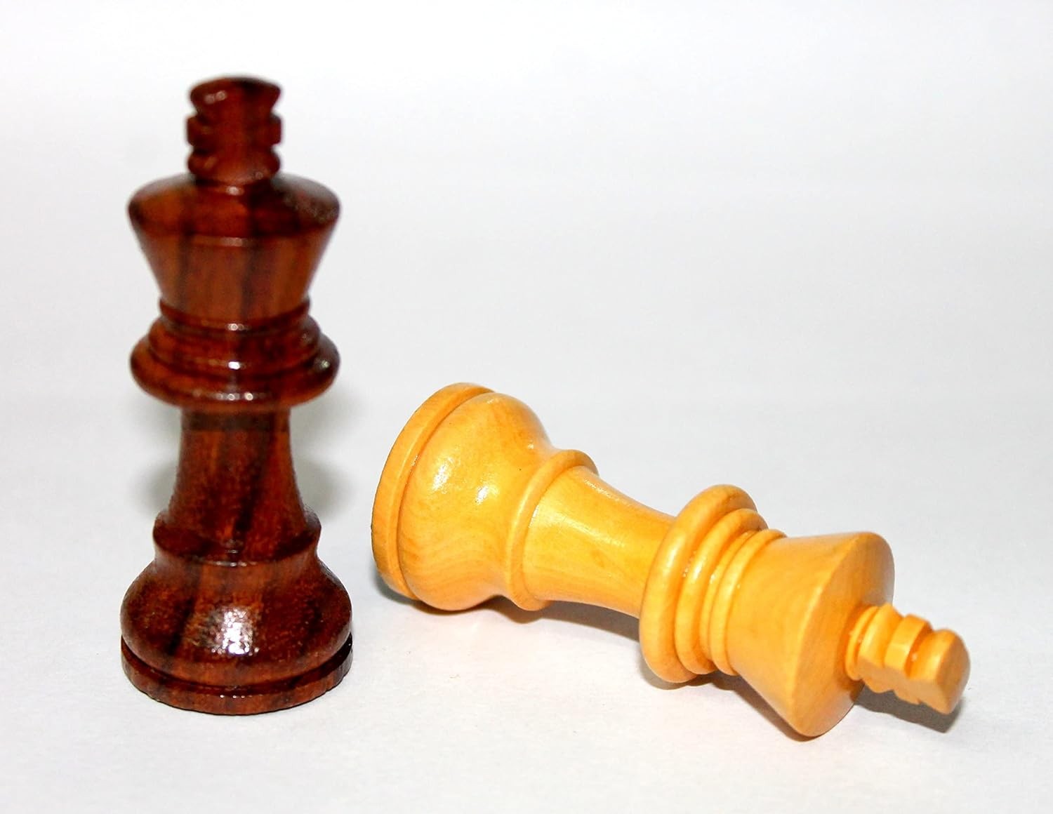 Luxury Wooden Staunton Chess Pieces | 4" King Handcrafted Set for 10–16" Boards