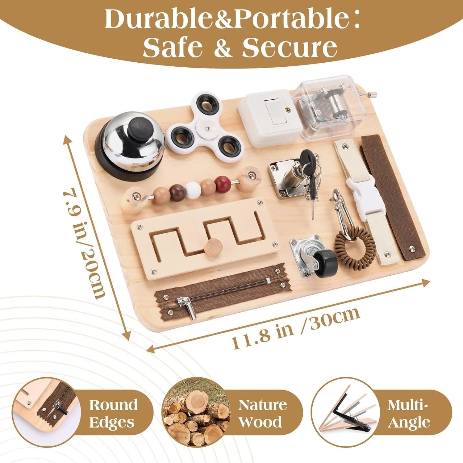 Dementia Fidget Busy Board Sensory Activity Toy for Seniors Anxiety