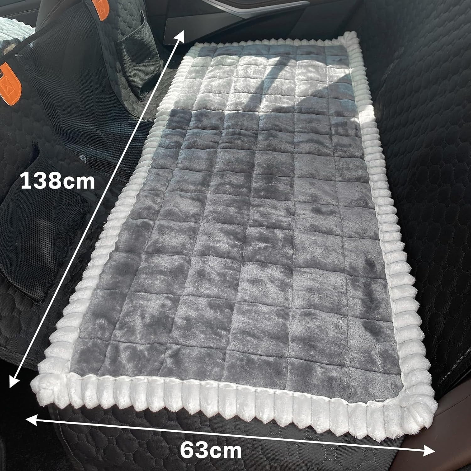 Dog Car Back Seat Bed Mat Non Slip Pet Travel Cover 138x63cm