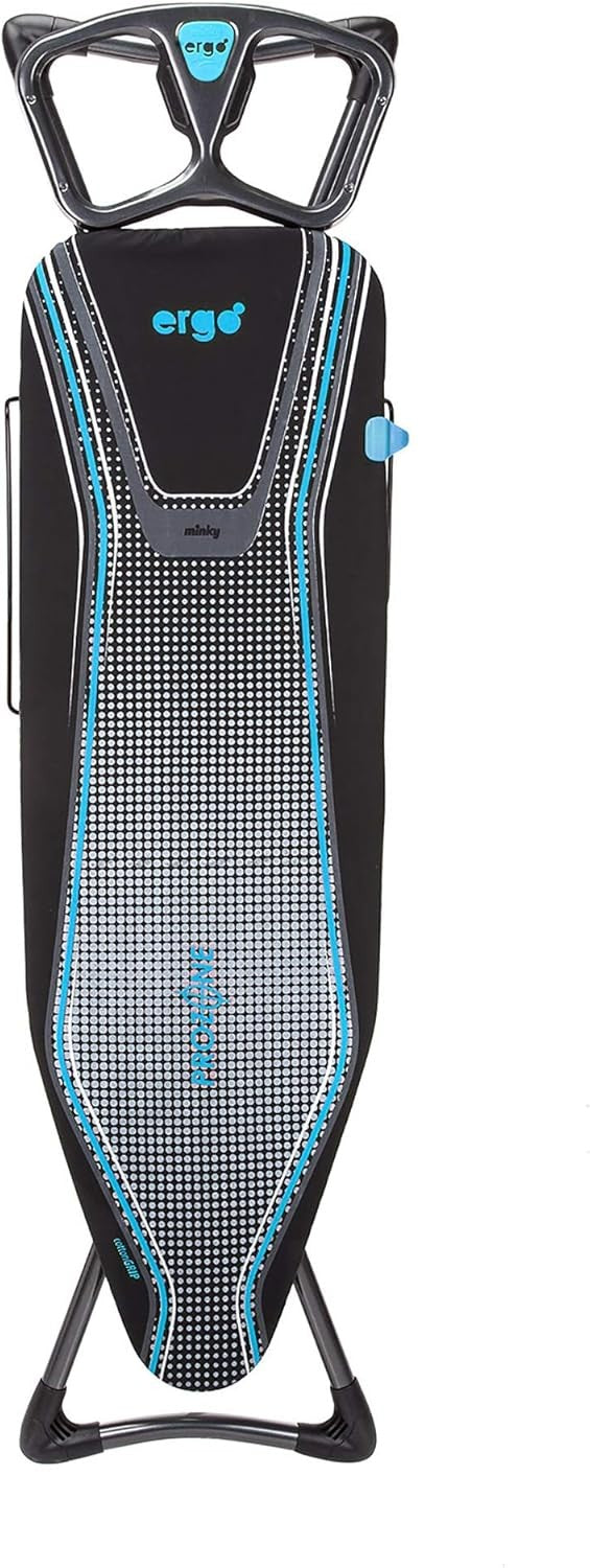 Ergonomic Ironing Board Height Adjustable Steam Generator Ready 122x38cm
