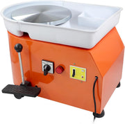 350W Electric Pottery Wheel 25cm Adjustable Speed Pedal DIY Clay