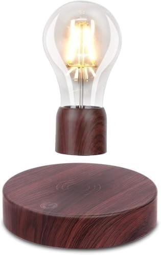 Brushed Magnetic Levitating LED Light Bulb Floating Desk Lamp