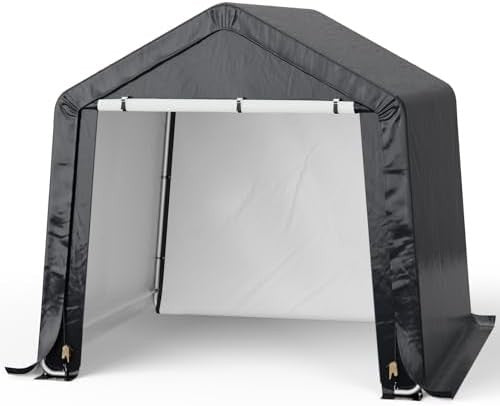 Large Bike Storage Shed 6x6ft Waterproof Outdoor Tent Garage Motorbike Shelter