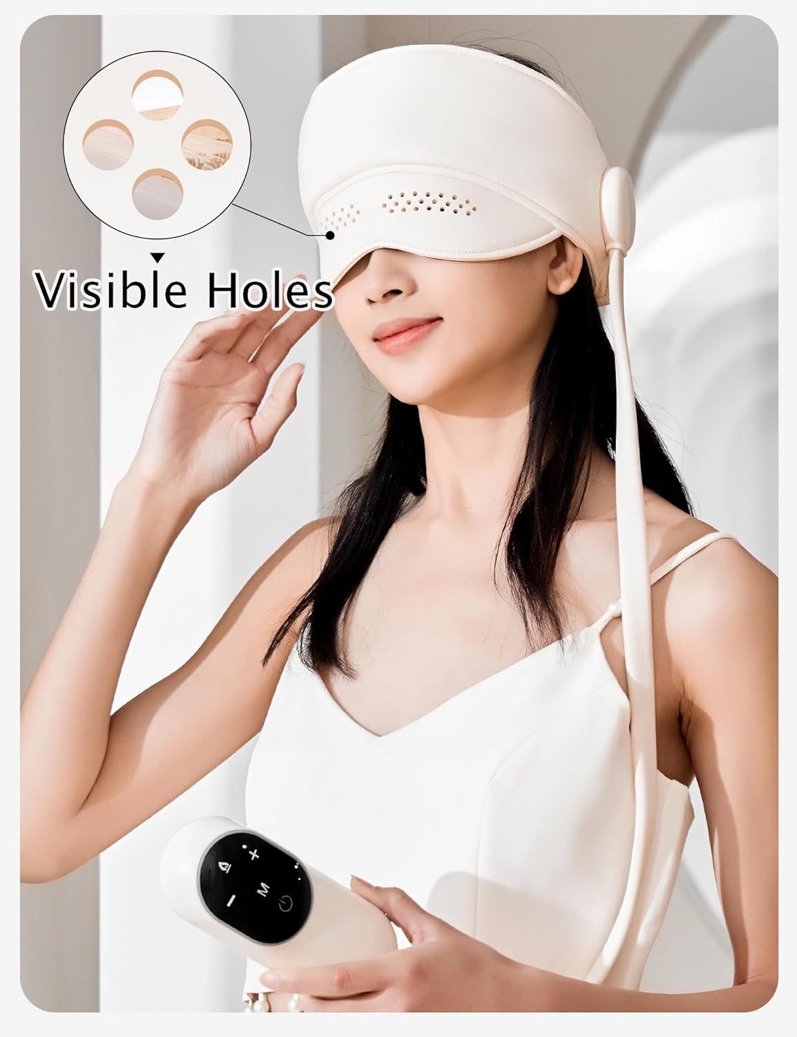 Heated Head & Eye Massager Air Compression Migraine Relief