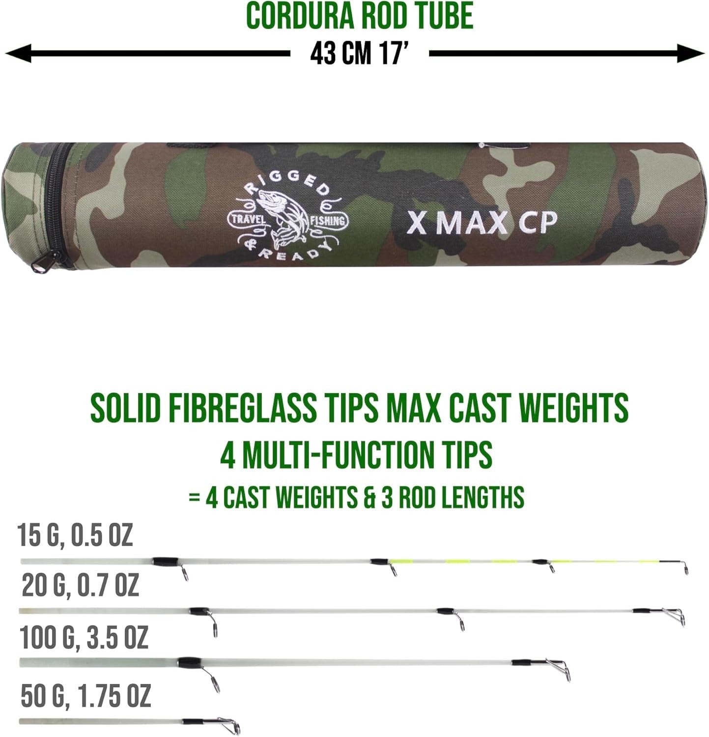 Travel Fishing Rod X Max – 5+ Techniques, Spin, Fresh & Saltwater