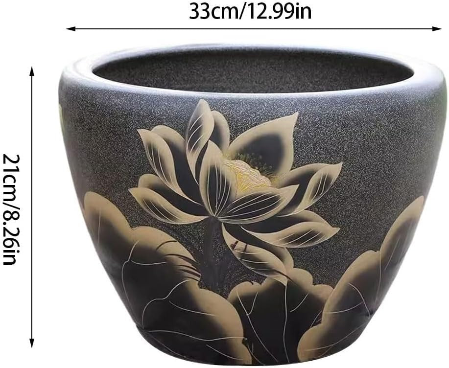 Ceramic Floor Fish Tank Turtle Pond Indoor Outdoor Flower Pot
