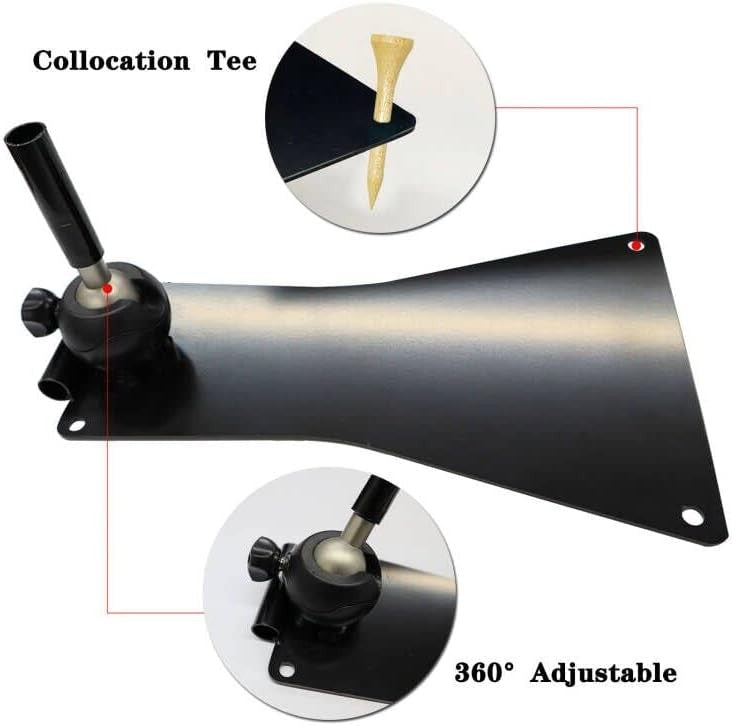 Golf Swing Trainer Plate Metal Practice Aid Alignment Tool