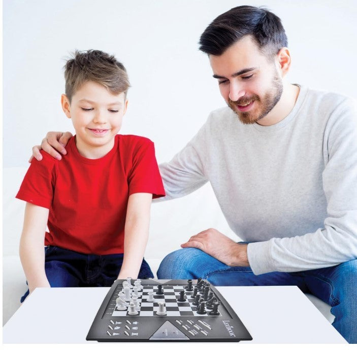 Electronic Chess Game with LEDs | 64 Difficulty Levels | Battery/Adapter Powered