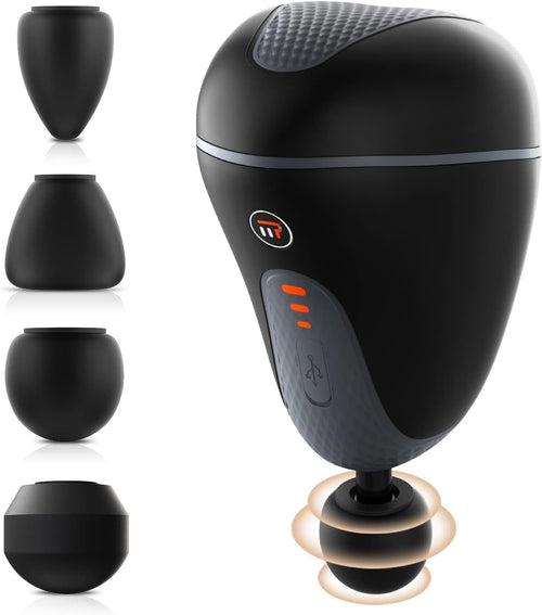 Mini Deep Tissue Massage Gun Quiet Percussion Massager 4 Heads Muscle Recovery