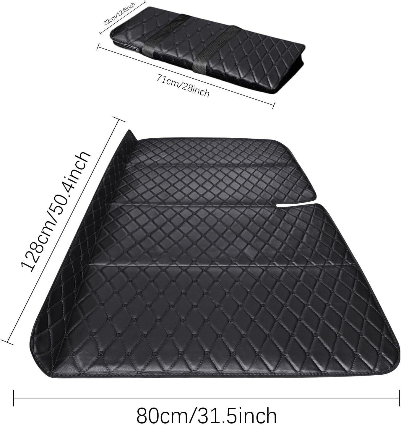 Non-Inflatable Car Mattress 128x80cm | Foldable SUV Back Seat Bed