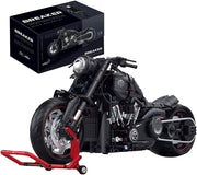 2260-Piece Detailed Motorcycle Model Kit with Realistic Parts & Display