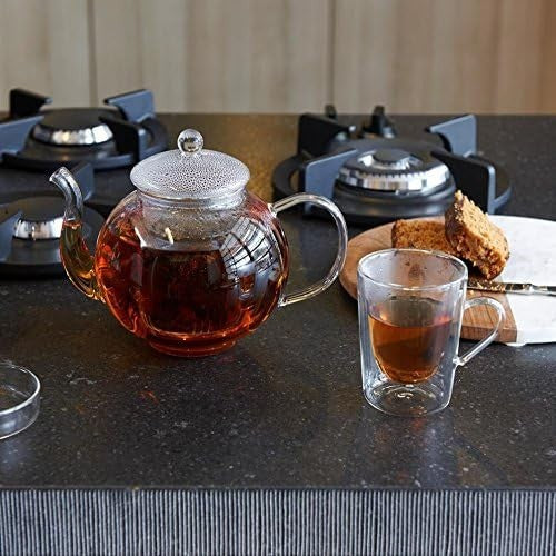 1.5L Glass Teapot with Filter Borosilicate Tea Pot Dishwasher Safe