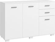 Modern White Sideboard Cabinet with 2 Drawers & 3 Doors – Adjustable Shelves