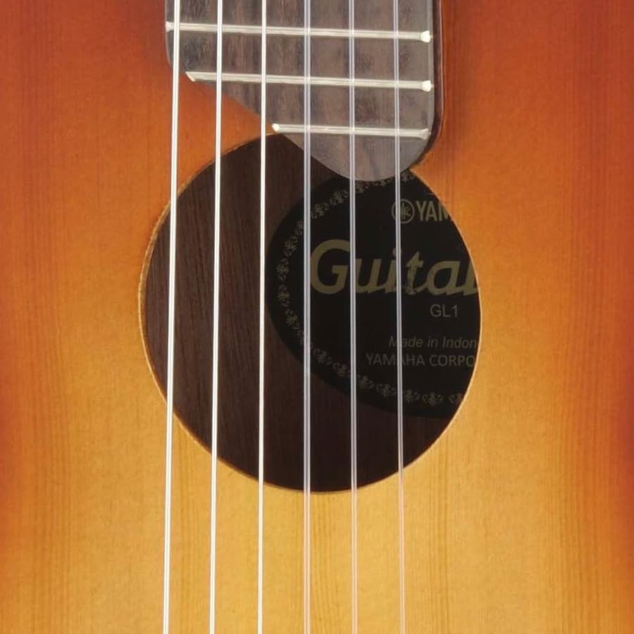 Acoustic Guitalele 70cm 6 Nylon Strings Travel Guitar Sunburst