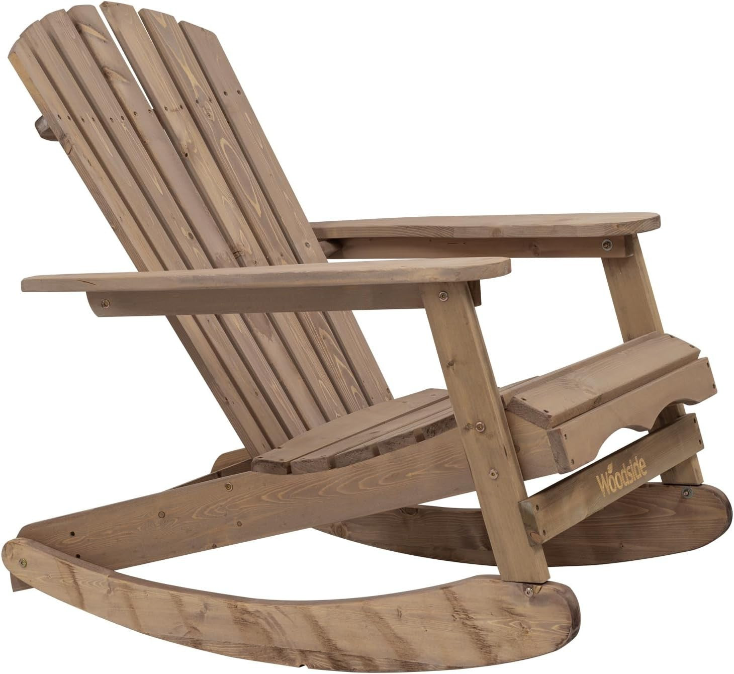 Outdoor Wooden Rocking Adirondack Chair Patio Garden Relaxing Comfort