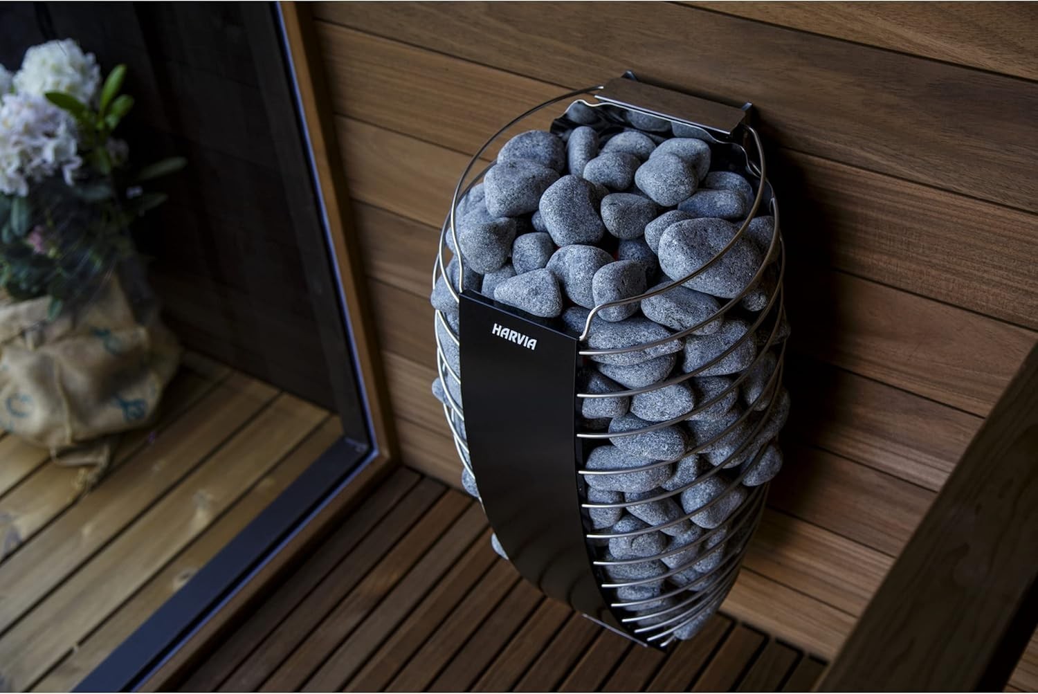 9kW WiFi Black Finnish Sauna Heater – Harvia Spirit SP90XW w/ Xenio Control