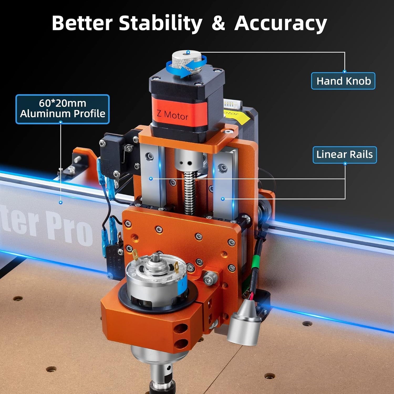 CNC Router Machine 3-Axis Engraver Wood Acrylic MDF DIY Carving Kit