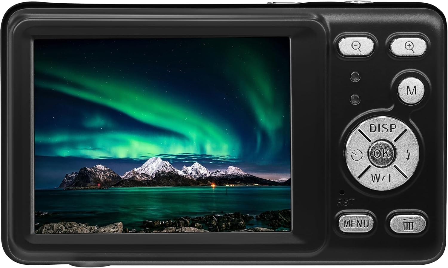 13MP Digital Camera 18X Zoom Full HD Wide Angle Selfie Kit Black