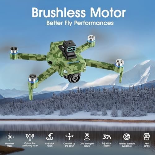 Xobuo GPS Drone 4K Dual Camera 5.9" Screen | 60min Flight Auto Return