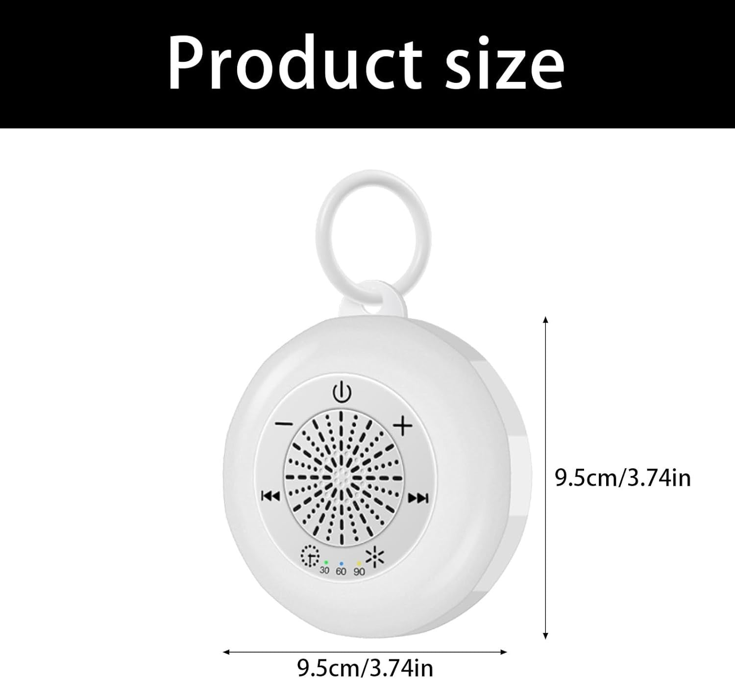 Portable White Noise Machine for Sleep | 22 Sounds, Night Light, 3 Timers