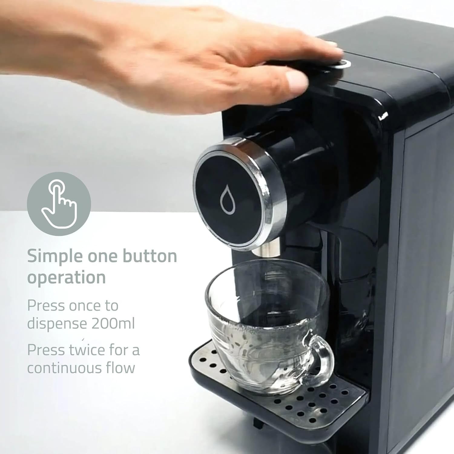 Instant Hot Water Dispenser 2600W 2.5L Fast Boil One Touch Safety Lock