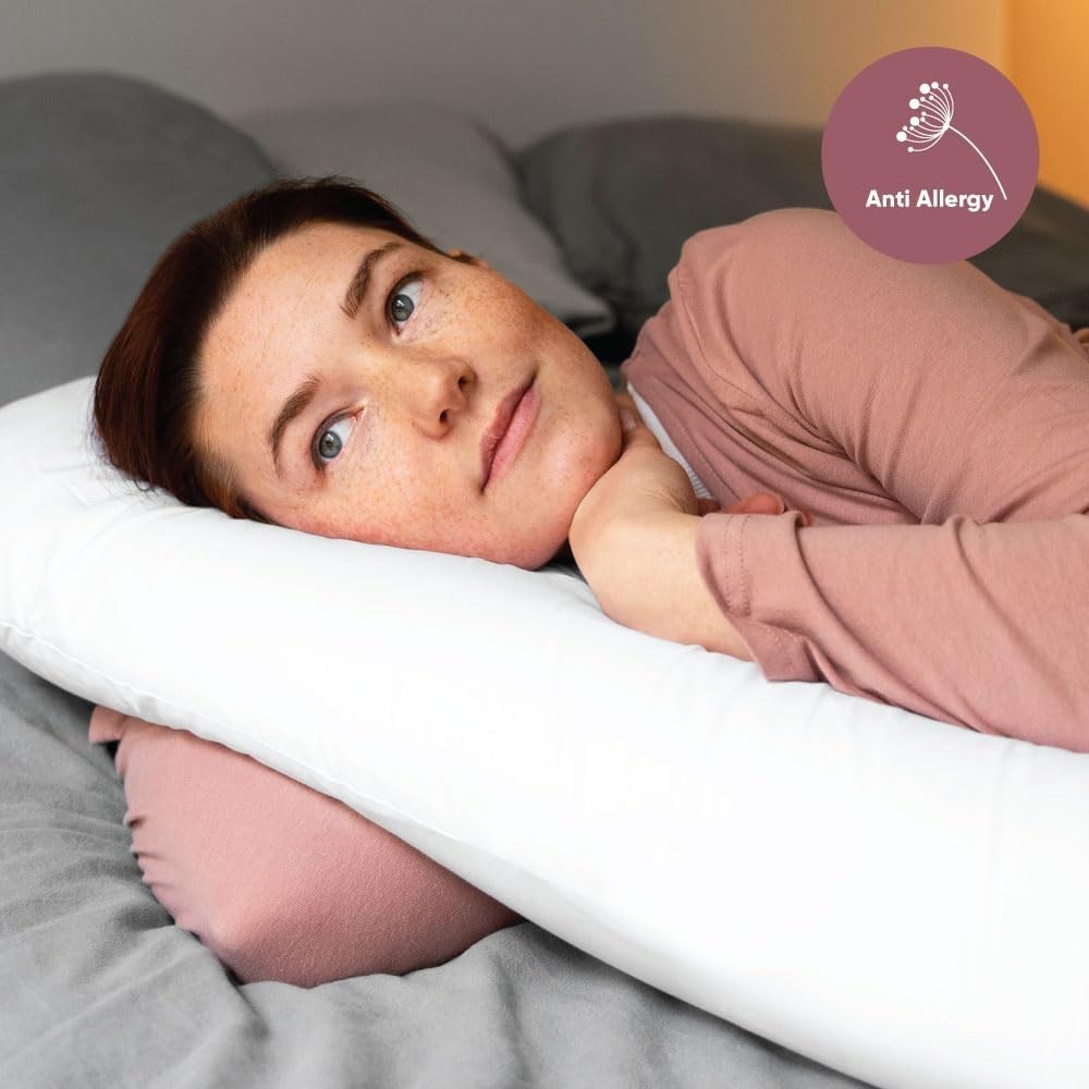 U Shaped Maternity Pregnancy Pillow Full Body Support With Washable