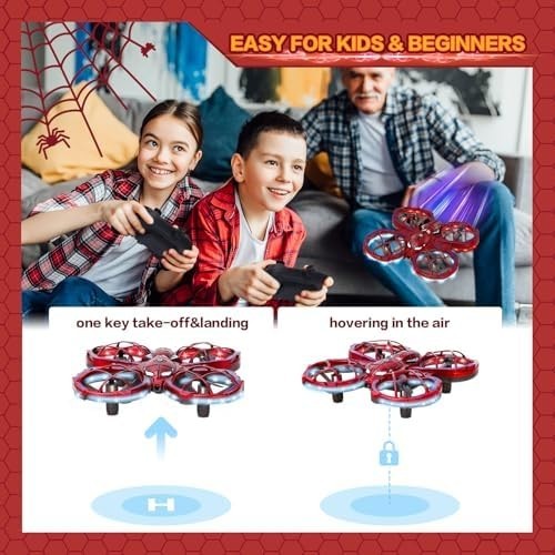 Mini Drone RC Quadcopter for Kids 3D Flip Altitude Hold 30min Flight Gift 6-14