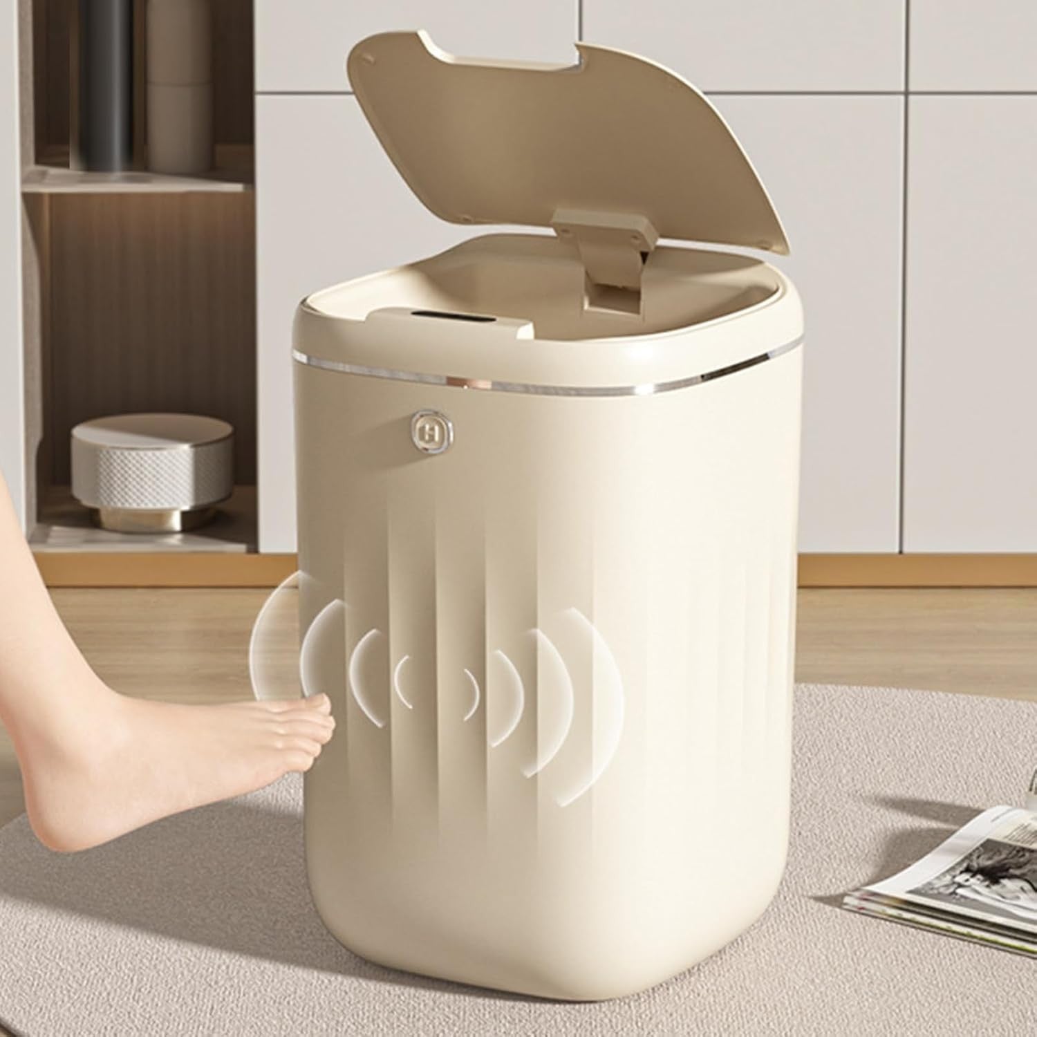 20L Touchless Sensor Trash Can Automatic Bathroom Kitchen Bin