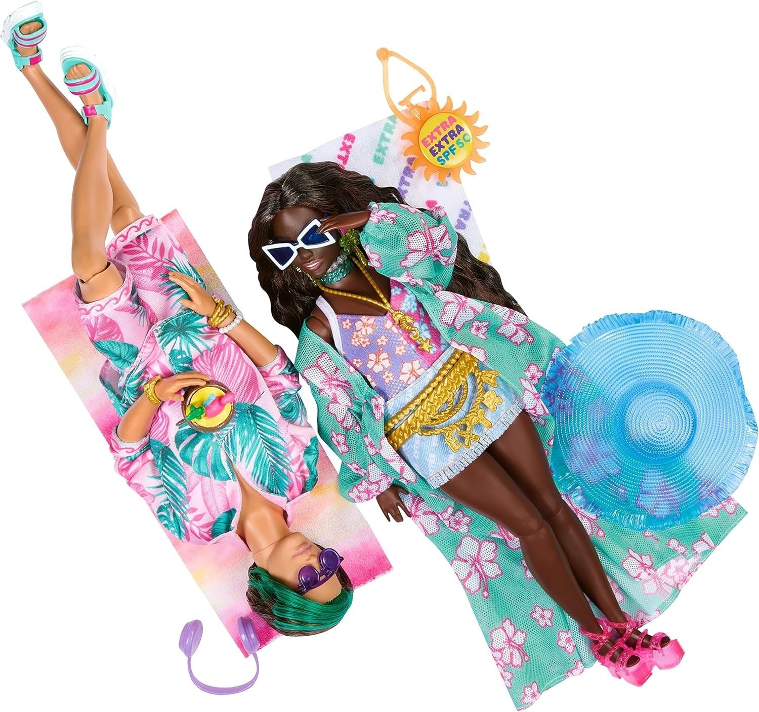 Beach Vacation Fashion Doll Tropical Outfit Boogie Board Accessories