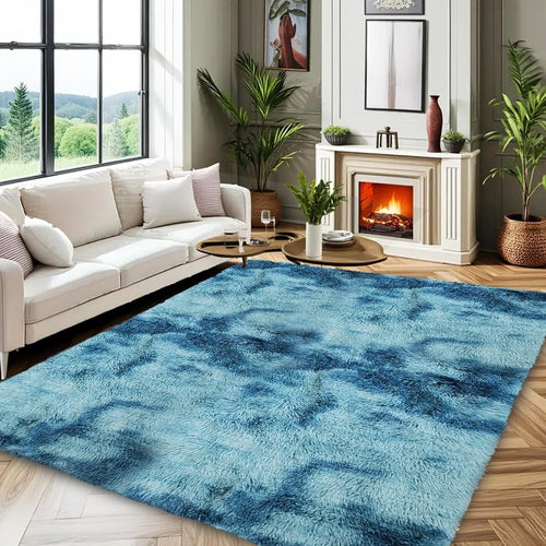 Shaggy Rug 160x230cm Soft Thick Non Slip Carpet Living Room Bedroom Teal