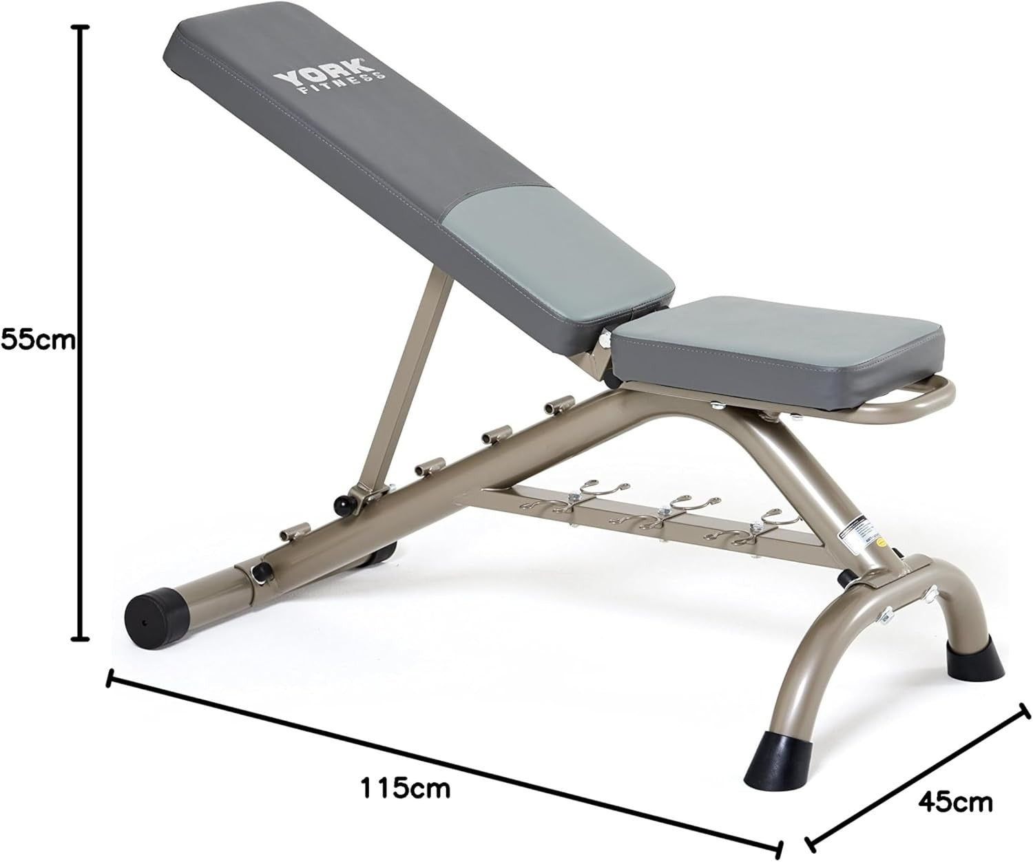 Adjustable Foldable Workout Bench 90° Upright Dumbbell Home Trainer